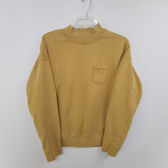 Madewell Women's Long Garment-Dyed (Re)sourced Cotton Studio Mockneck Sweatshirt - Picture 1 of 7
